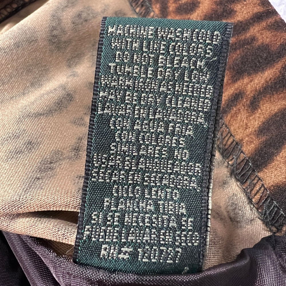 Harve Benard Jacket Medium Petite Leopard Print Lightweight Brown Animal Pattern - Picture 5 of 10
